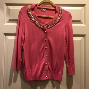 Kate spade bearded neckline cardigan